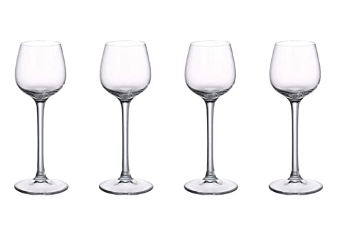Villeroy & Boch Purismo Specials Obstbrandkelch 4 Stück Nr. 1137811341 und 4er Set EKM Living Edelstahl Strohhalme von Villeroy & Boch