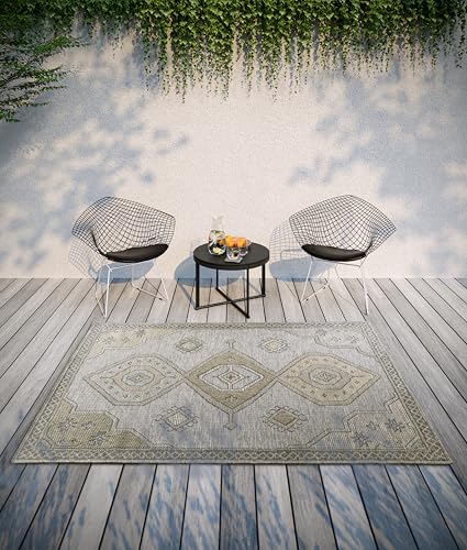 Villeroy & Boch Robert In- & Outdoor Teppich Modern - Modernes Flachgewebe, Boho, Ethno, ÖKO-TEX Wetterfest & UV-beständig für Balkon, Terrasse, Garten – Natur Braun, 115x170cm Villeroy & Boch Robert In- & Outdoor Teppich Modern - Modernes Flachgewebe, Boho, Ethno, ÖKO-TEX Wetterfest & UV-beständig für Balkon, Terrasse, Garten – Natur Braun, 115x170cm von Villeroy & Boch