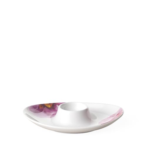 Villeroy & Boch - Rose Garden Eierbecher, 14,8 x 11,4cm, Premium Porzellan, weiß/rosa, 10-4287-1951, Floral von Villeroy & Boch