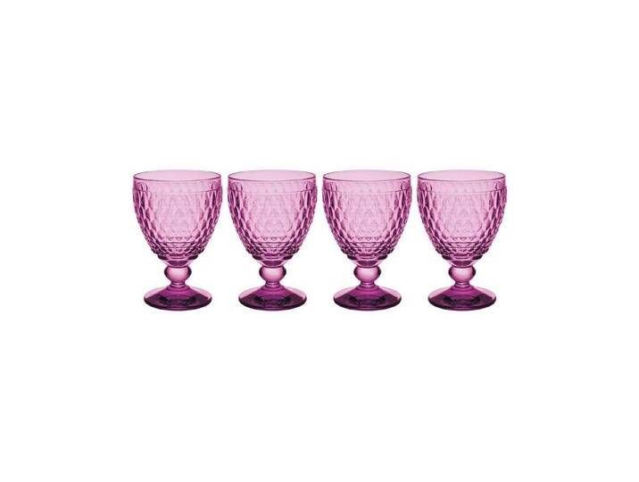 Villeroy & Boch Rotweinglas Boston Coloured Rotweingläser 310 ml 4er Set, Glas, Boston Berry, Berry von Villeroy-&-Boch