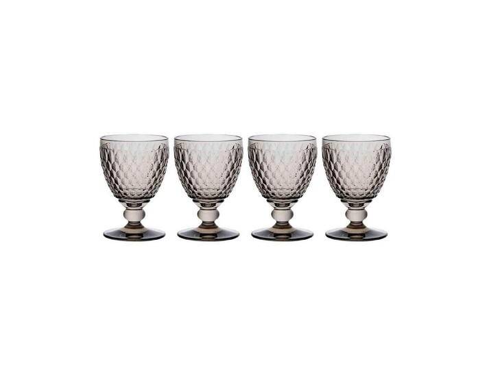 Villeroy & Boch Rotweinglas Boston Coloured Rotweingläser 310 ml 4er Set, Glas, grau, Boston Coloured, Smoke von Villeroy-&-Boch