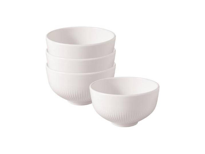Villeroy & Boch Schale Afina Snackschalen ø 10,7 cm 4er Set, Porzellan, (4 Schalen, 4-tlg), weiß von Villeroy-&-Boch