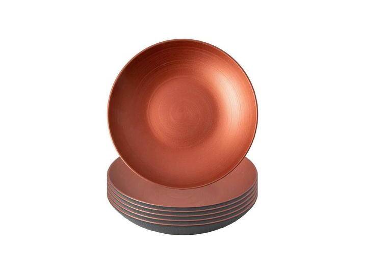 Villeroy & Boch Schale Manufacture Rock Glow Schalen ø 23,5 cm 6er Set, Porzellan, (6x Schüssel, 6-tlg) von Villeroy-&-Boch