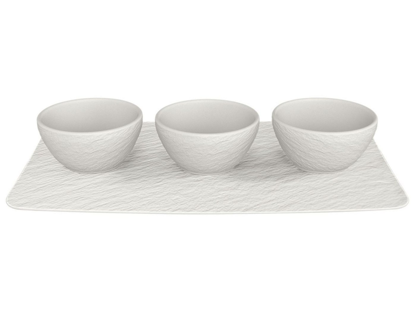 Villeroy & Boch Dipschale Manufacture Rock blanc Set Dipschälchen 4tlg., (Dipschalen) von Villeroy & Boch