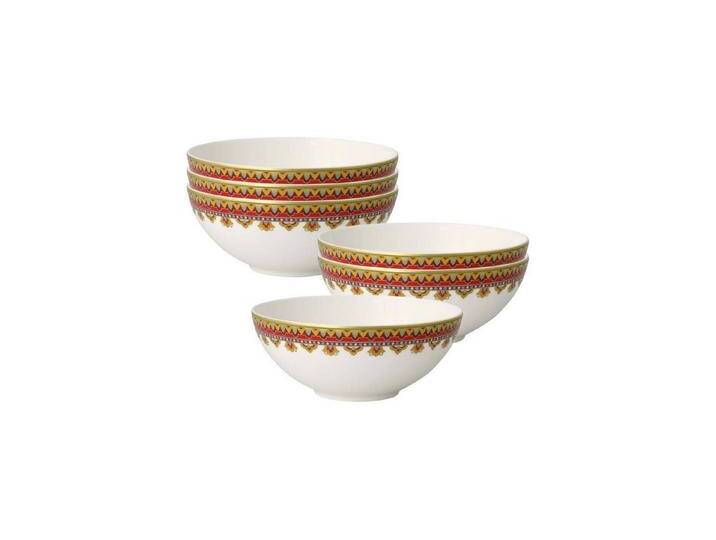 Villeroy & Boch Schale Samarkand Rubin Dessertschalen 240 ml 6er Set, Porzellan, (6x Schale, 6-tlg), bunt von Villeroy-&-Boch