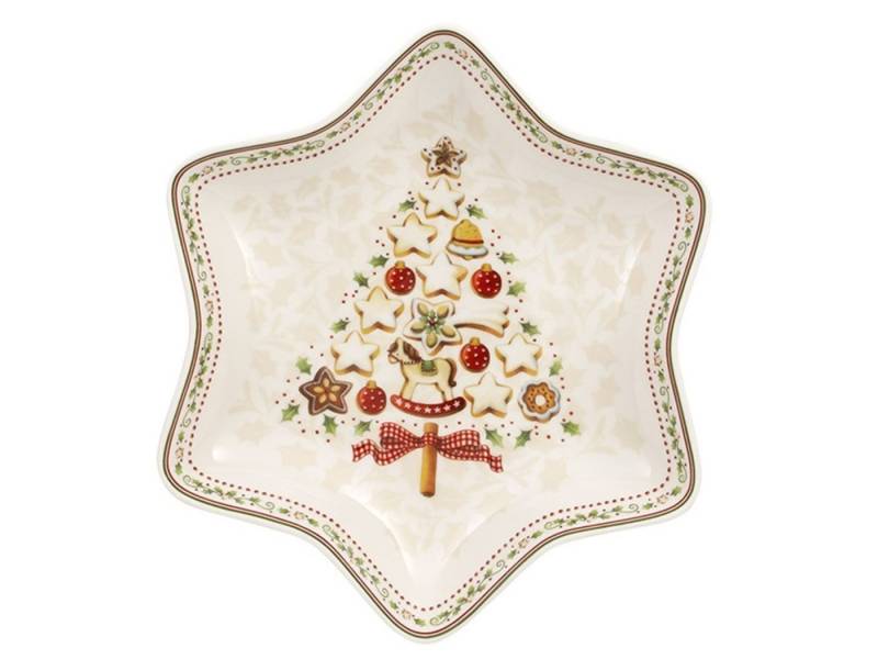 Villeroy & Boch Schale Winter Bakery Delight Sternschale mittel Baum, Premium Porcelain, (0) von Villeroy & Boch