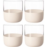 Villeroy & Boch Schnapsglas 4-tlg. MANUFACTURE ROCK BLANC, Glas von Villeroy & Boch