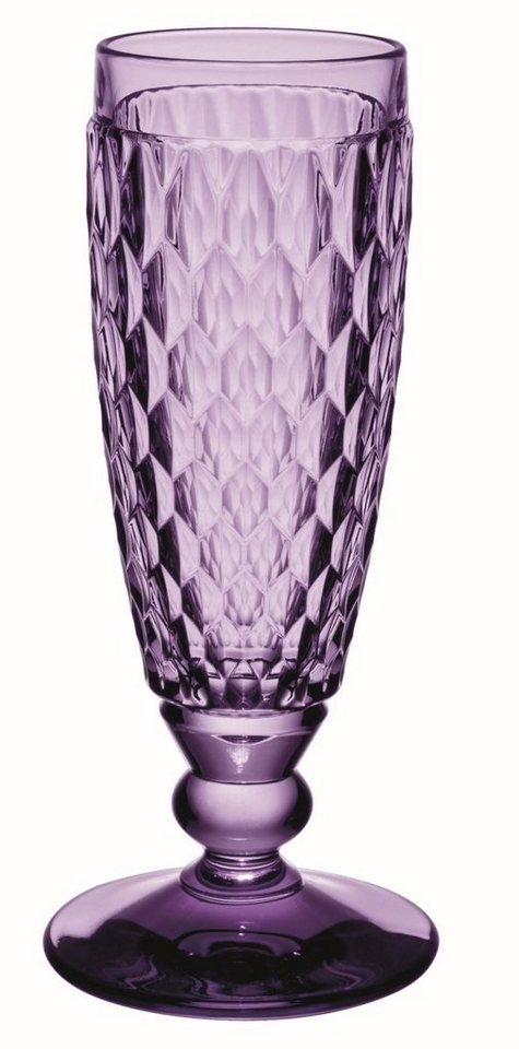 Villeroy & Boch Sektglas Boston coloured Sektglas lavender 120 ml, Kristallglas von Villeroy & Boch