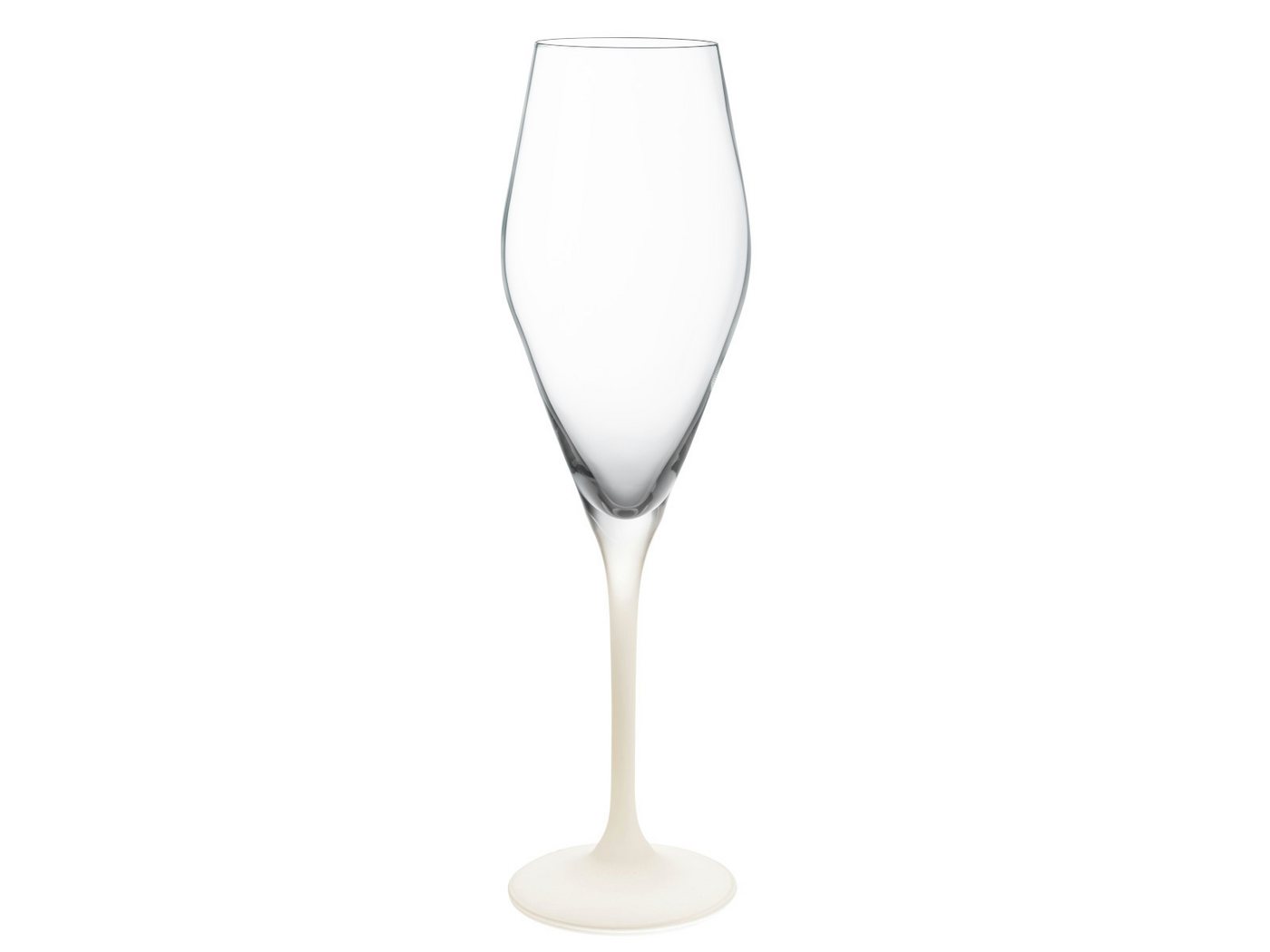 Villeroy & Boch Sektglas Manufacture Rock blanc Champagnerglas Set 4tlg, Kristallglas von Villeroy & Boch