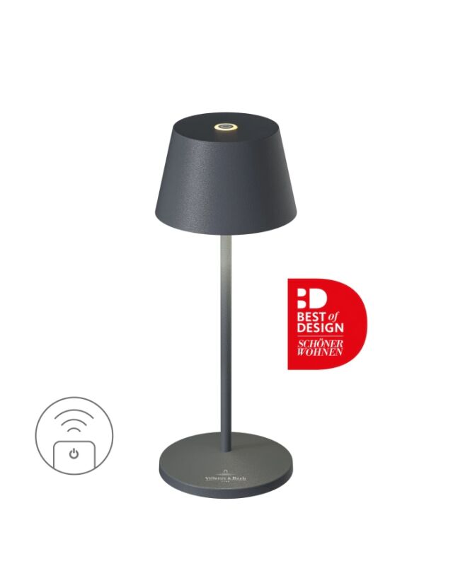 Villeroy & Boch Seoul Micro RC anthrazit Akku Tischleuchte von Villeroy & Boch
