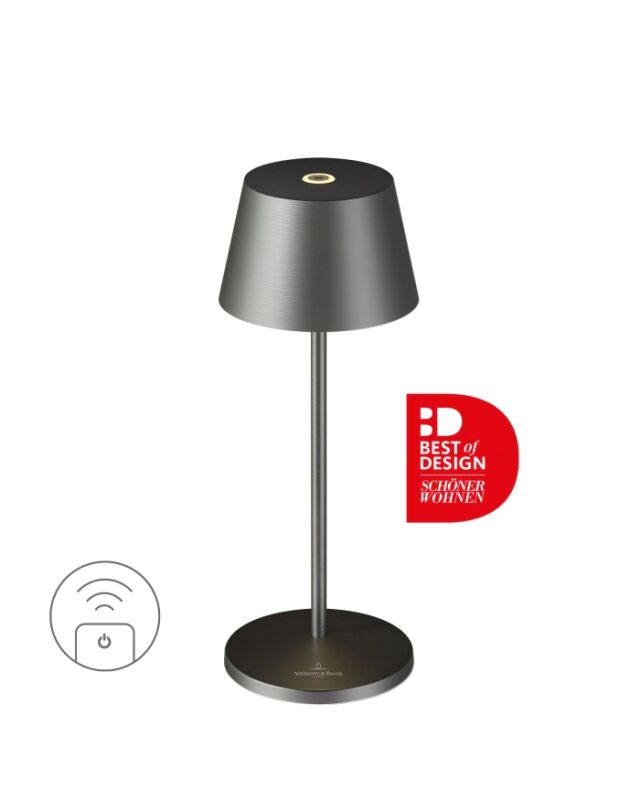 Villeroy & Boch Seoul Micro RC graphit gebürstet Akku Tischleuchte Villeroy & Boch Seoul Micro RC graphit gebürstet Akku Tischleuchte von Villeroy & Boch