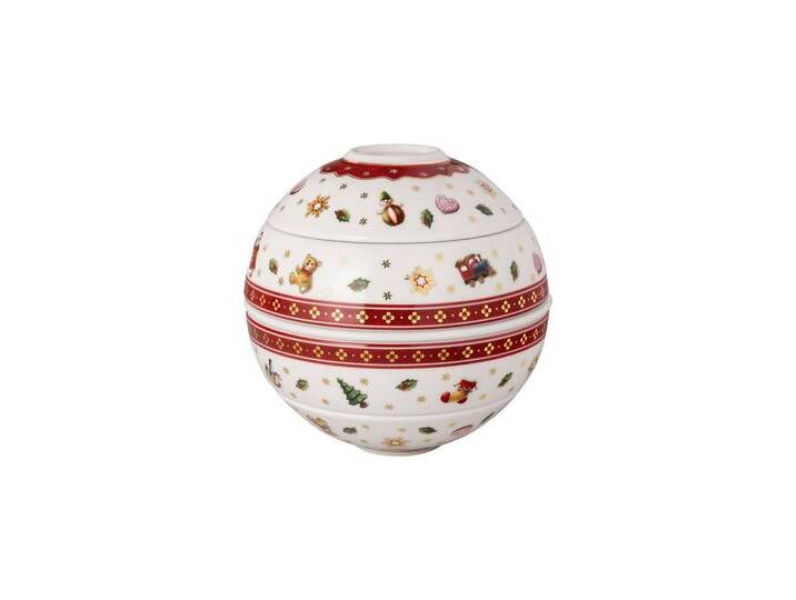 Villeroy & Boch Servier-Set Toy's Delight La petite Boule 14 x 14 cm, Porzellan, (Set, 5-tlg), rot von Villeroy-&-Boch