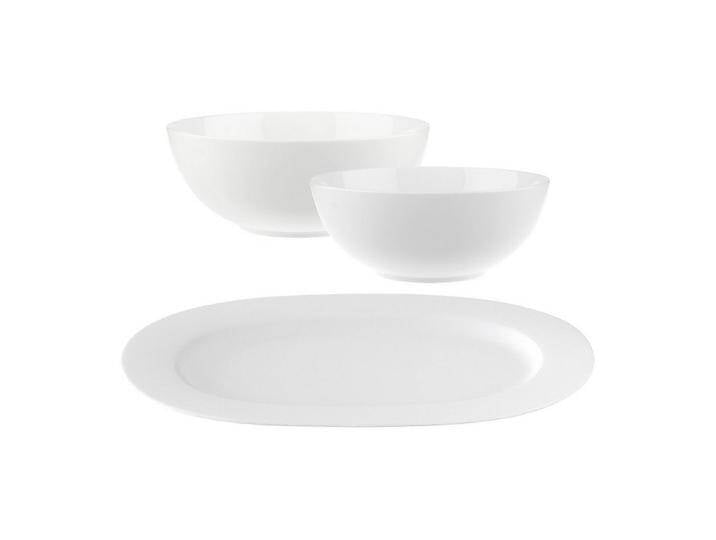 Villeroy & Boch Servierplatte Anmut Servier-Set 3er Set, Porzellan, (3-tlg), weiß von Villeroy-&-Boch