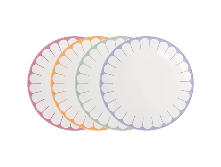 Villeroy & Boch Speiseteller 4tlg. Fleur couleur, Teller, Mehrfarbig von Villeroy-&-Boch