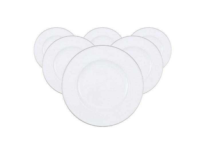 Villeroy & Boch Speiseteller Anmut Platinum No. 1 Speiseteller ø 27,7 cm, (6 St), weiß von Villeroy-&-Boch