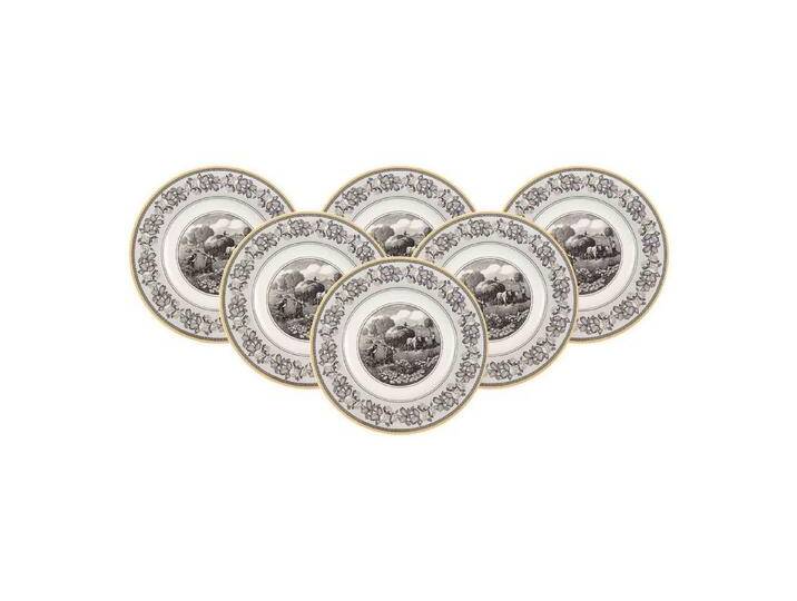 Villeroy & Boch Speiseteller Audun Ferme Speiseteller ø 27,1 cm 6er Set, (6 St), gelb grau weiß von Villeroy-&-Boch