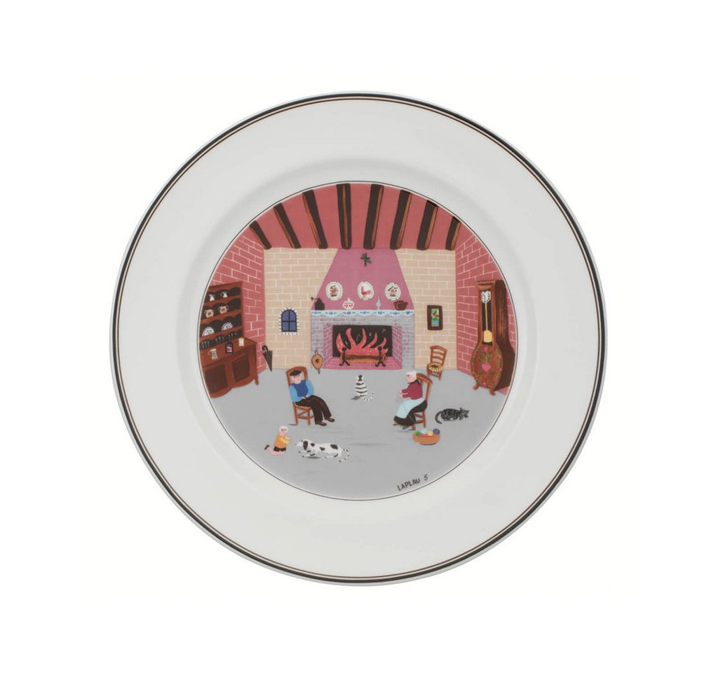 Villeroy & Boch Speiseteller Design Naif Speiseteller Kamin ø 27 cm, (1 St) von Villeroy & Boch