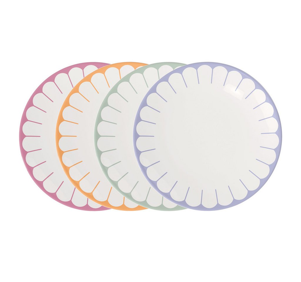 Villeroy & Boch Speiseteller Fleur couleur Speiseteller 4tlg. 26,5x26,5x3cm, (4 St) von Villeroy & Boch
