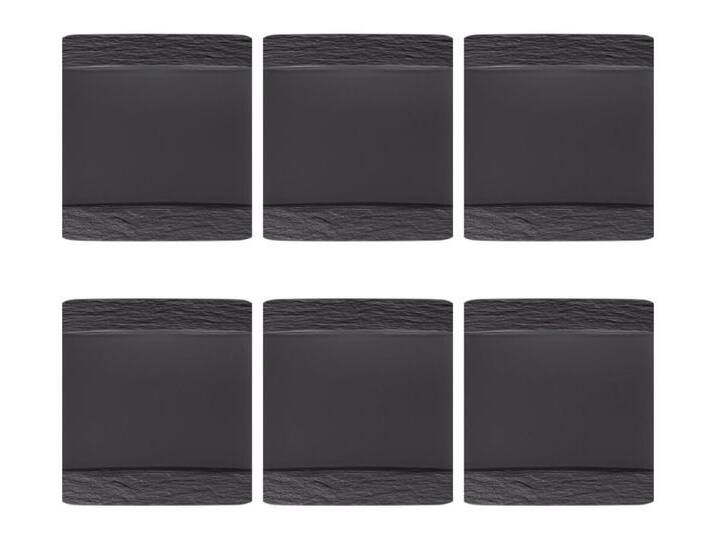 Villeroy & Boch Speiseteller Manufacture Rock, Spülmaschinengeeignet, schwarz von Villeroy-&-Boch