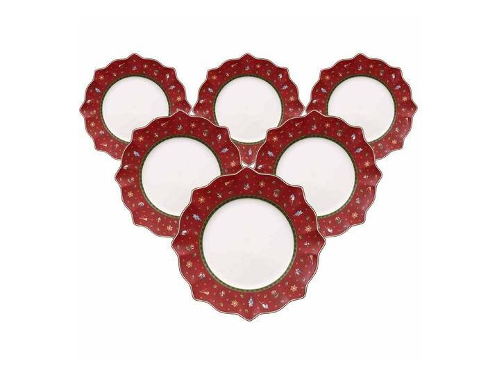 Villeroy & Boch Speiseteller Toy's Delight Speiseteller ø 28,4 cm 6er Set, (6 St), rot von Villeroy-&-Boch