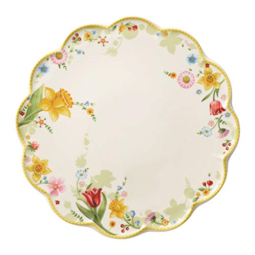 Villeroy Und Boch – Spring Awakening Tortenplatte "Blumenwiese" 33 Cm, Servierplatte Ostern, Kuchenplatte, Oster Deko, Deko Geschenk Ostern, Premium Porzellan von Villeroy & Boch