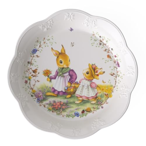 Villeroy & Boch - Spring Fantasy, Schale groß, Blumenwiese, 30,5x30,5x5cm, Premium Porzellan, Bunt von Villeroy & Boch