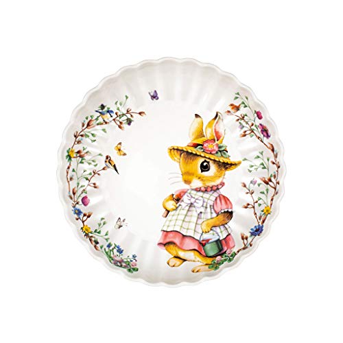 Villeroy & Boch – Spring Fantasy mittelgroße Schale mit Hasenmotiv "Anna" 710 ml, Ostern Deko, Deko Ostern, Ostern Geschenk, Oster Deko, Schüssel, Teller, Ostern Geschenke Kinder, Premium Porzellan von Villeroy & Boch