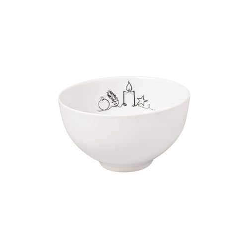 Villeroy & Boch - Statement Lines Bol Xmas, 470Ml, Premium Porzellan, Weiß von Villeroy & Boch