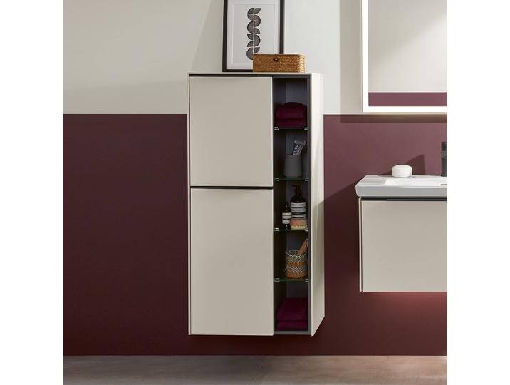 Villeroy & Boch Subway 3.0 Mittelschrank 57,4 x 120 cm mit 1 offenen Fach und 2 Türen, Anschlag links 1191670 von Villeroy-&-Boch