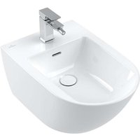 Villeroy & Boch Subway 3.0 - Wand-Bidet 560x375 mm, mit Überlauf, mit Hahnloch, CeramicPlus, Alpinweiß 447000R1 von Villeroy & Boch