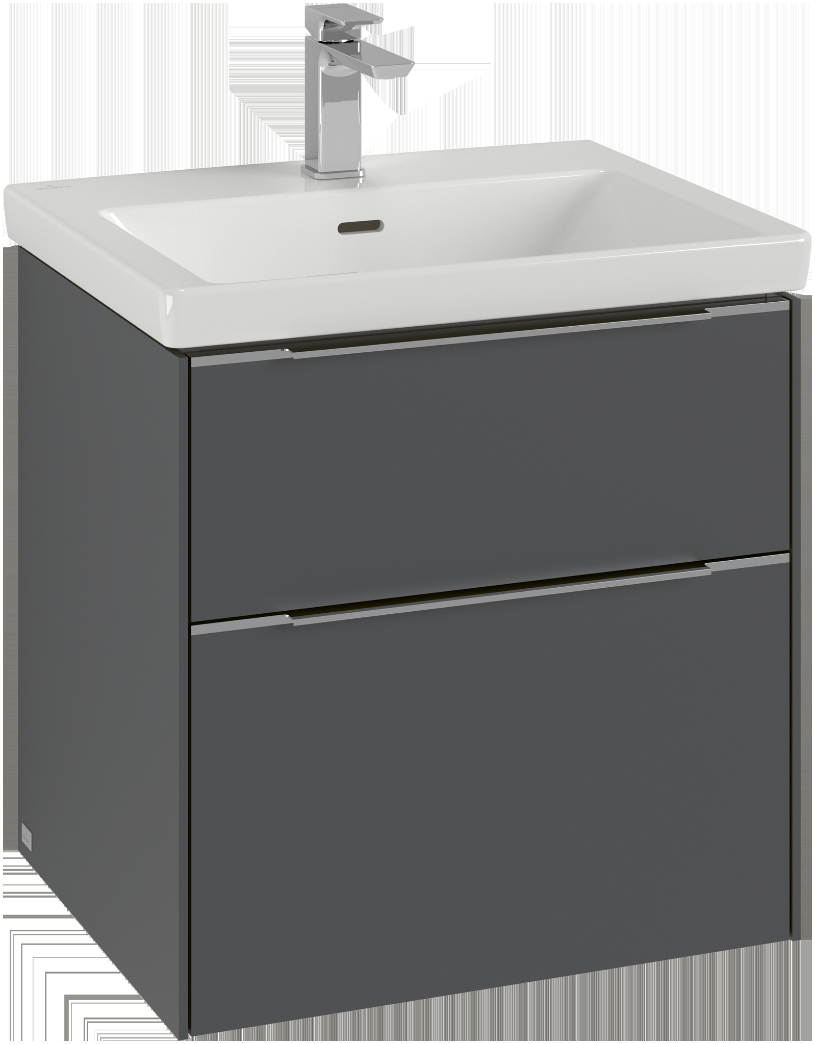 Villeroy & Boch Subway 3.0 Waschbeckenunterschrank, 2 Auszüge, 572x576x478mm, C57800AA von Villeroy & Boch