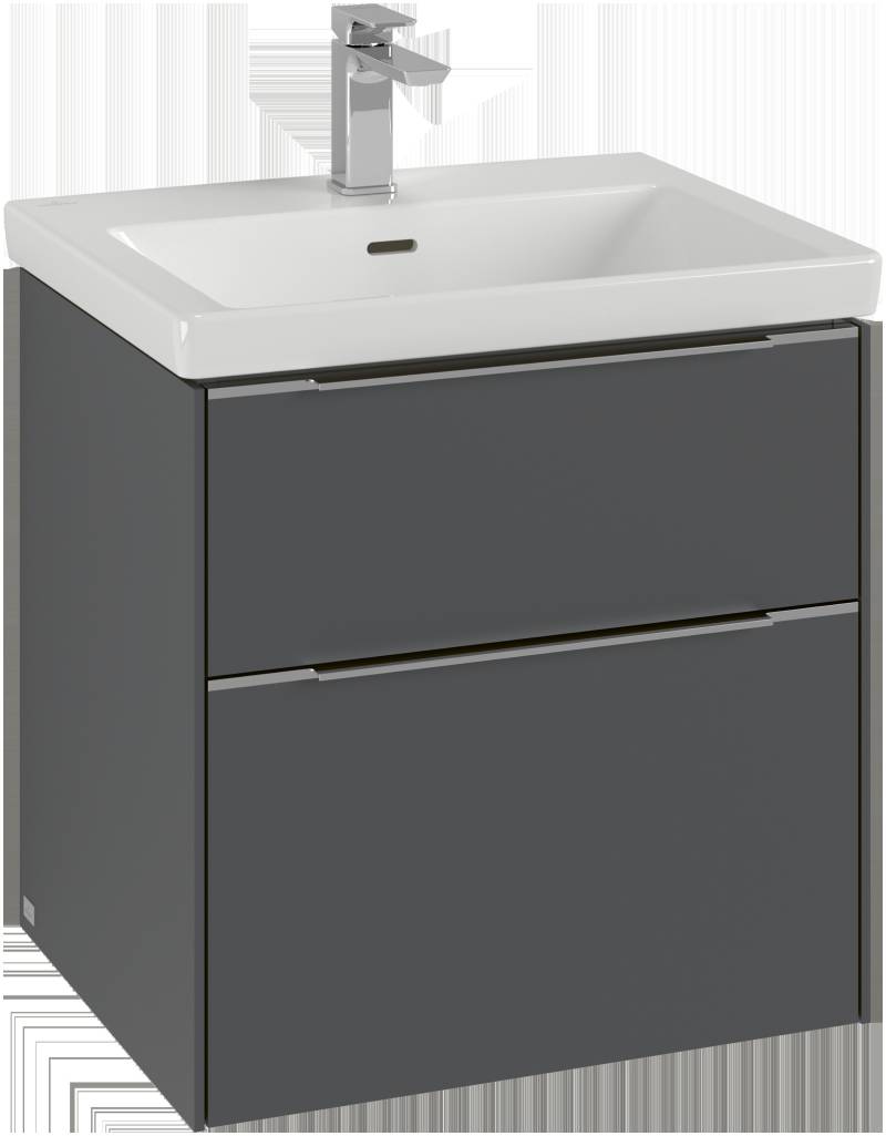 Villeroy & Boch Subway 3.0 Waschbeckenunterschrank, 2 Auszüge, 572x576x478mm, C57800AA von Villeroy & Boch