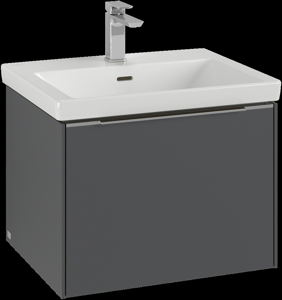 Villeroy & Boch Subway 3.0 Waschbeckenunterschrank, LED-Beleuchtung, 1 Auszug, 572x429x478mm, C577L0AH von Villeroy & Boch