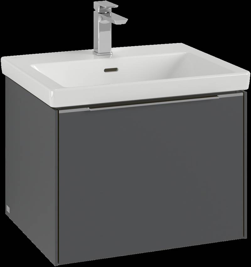 Villeroy & Boch Subway 3.0 Waschbeckenunterschrank, LED-Beleuchtung, 1 Auszug, 572x429x478mm, C577L0AH von Villeroy & Boch