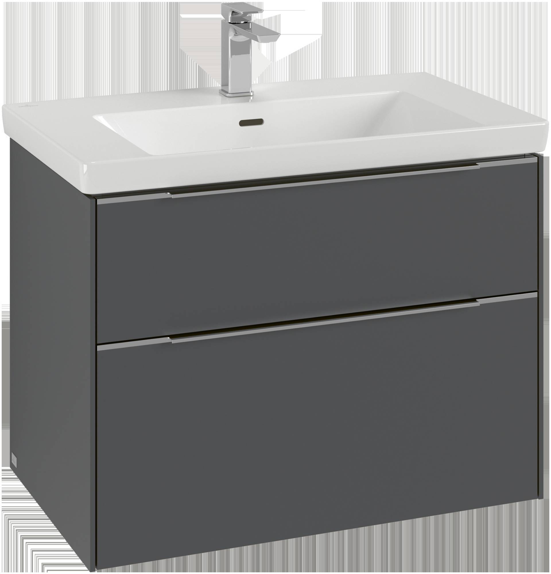 Villeroy & Boch Subway 3.0 Waschbeckenunterschrank, LED-Beleuchtung, 2 Auszüge, 772x576x478mm, C574L0AA von Villeroy & Boch