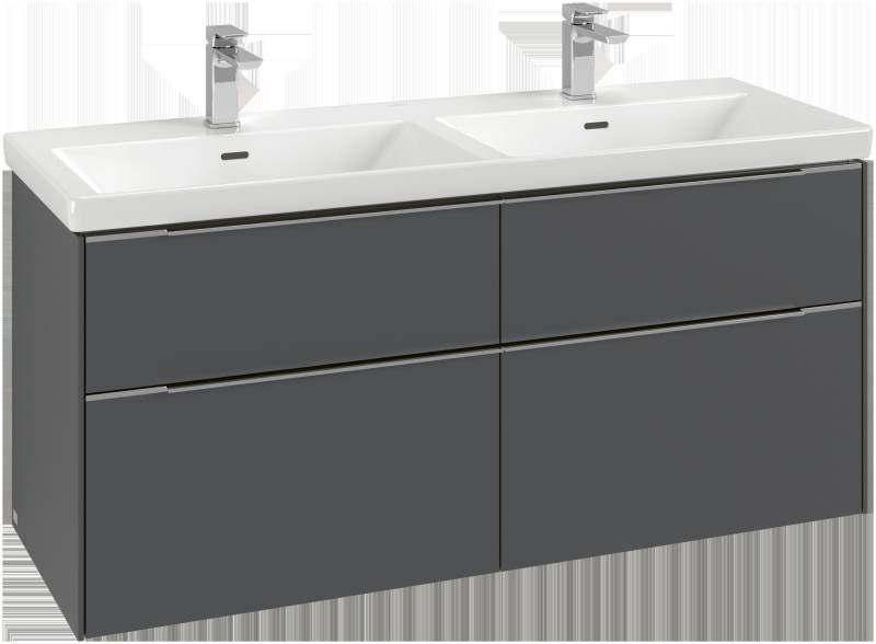 Villeroy & Boch Subway 3.0 Waschbeckenunterschrank, LED-Beleuchtung, 4 Auszüge, 1272x576x478mm, C568L1AA Villeroy & Boch Subway 3.0 Waschbeckenunterschrank, LED-Beleuchtung, 4 Auszüge, 1272x576x478mm, C568L1AA von Villeroy & Boch