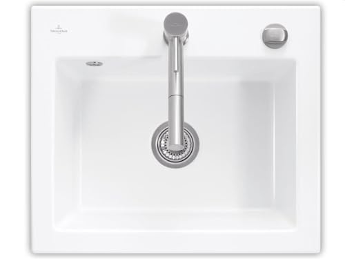 Villeroy & Boch Subway 60 S Weiß (alpin) Keramik-Spüle Auflagespüle Küchenbecken von Villeroy & Boch