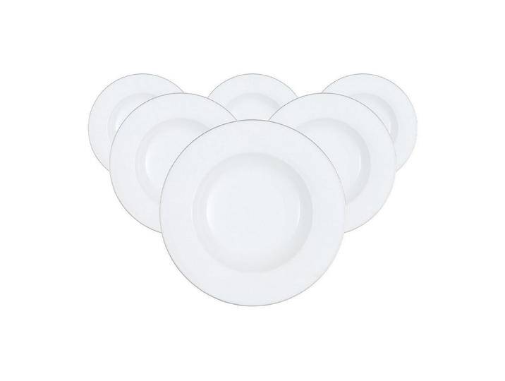 Villeroy & Boch Suppenteller Anmut Platinum No.1 Suppenteller ø 24,8 cm, (1 St), weiß von Villeroy-&-Boch