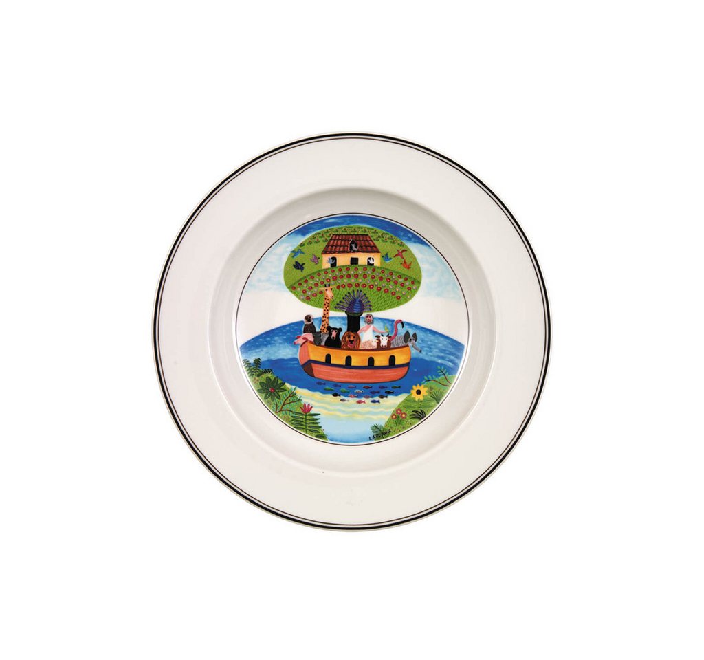 Villeroy & Boch Suppenteller Design Naif Suppenteller Arche Noah ø 21 cm, (1 St) von Villeroy & Boch
