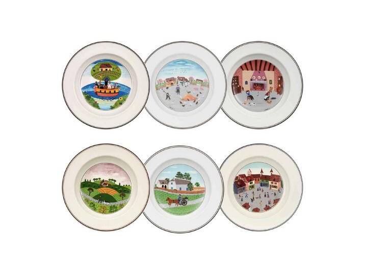 Villeroy & Boch Suppenteller Design Naif Suppenteller Kollektion ø 21 cm, (6 St), bunt von Villeroy-&-Boch