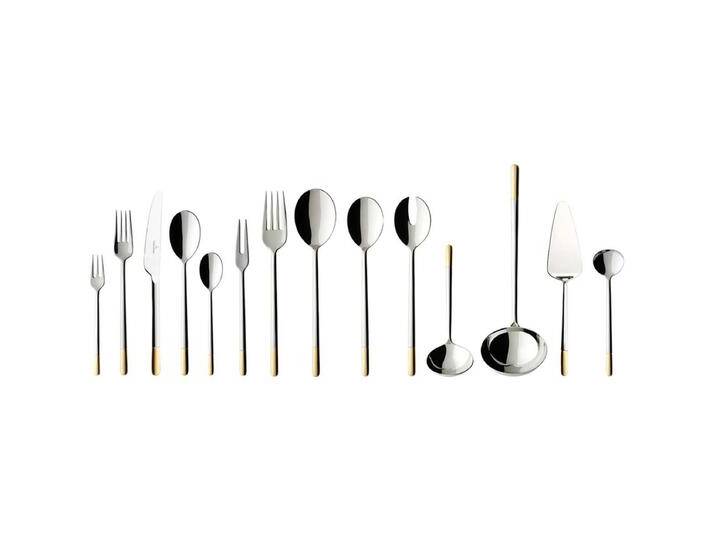 Villeroy & Boch Tafelbesteck 70tlg. Ella teilvergoldet, Besteck, Silber Villeroy & Boch Tafelbesteck 70tlg. Ella teilvergoldet, Besteck, Silber von Villeroy-&-Boch