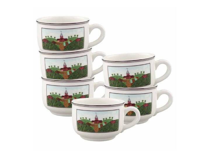 Villeroy & Boch Tasse Design Naif Teetassen 250 ml 6er Set, Porzellan, bunt von Villeroy-&-Boch