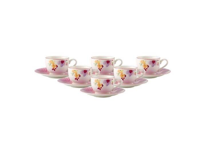 Villeroy & Boch Tasse Mariefleur Basic Espressotassen mit Untertassen, Porzellan, bunt von Villeroy-&-Boch