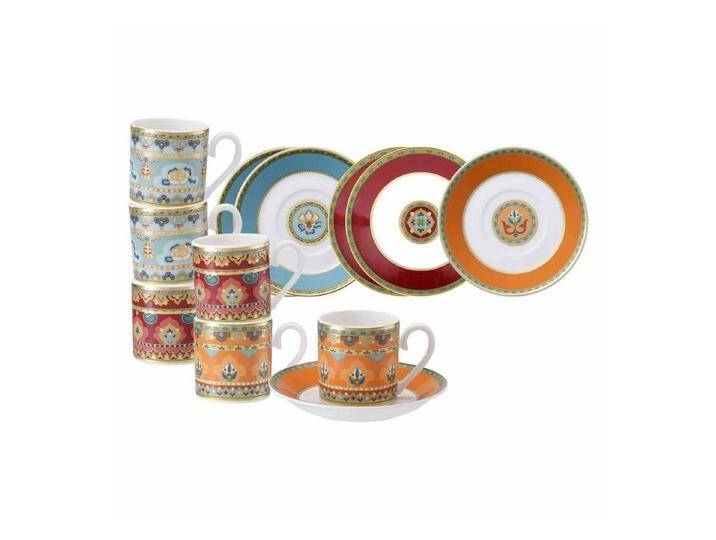 Villeroy & Boch Tasse Samarkand Espressotassen mit Untertassen 50 ml, Porzellan, bunt Villeroy & Boch Tasse Samarkand Espressotassen mit Untertassen 50 ml, Porzellan, bunt von Villeroy-&-Boch