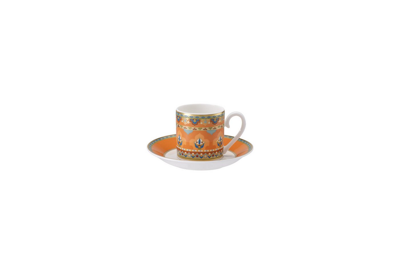 Villeroy & Boch Tasse Samarkand Mandarin Espressotasse mit Untertasse, Porzellan Villeroy & Boch Tasse Samarkand Mandarin Espressotasse mit Untertasse, Porzellan von Villeroy & Boch
