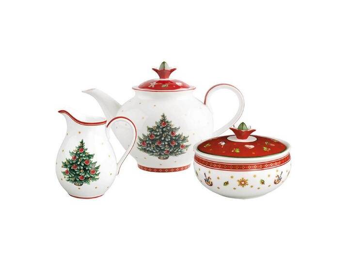 Villeroy & Boch Teekanne Toy's Delight Kaffeezubehör-Set 3er Set, 0 l, (1x Kaffeekanne, 1x Milchkännchen, 1x Zuckerdose, 3-St), Mikrowellengeeignet von Villeroy-&-Boch
