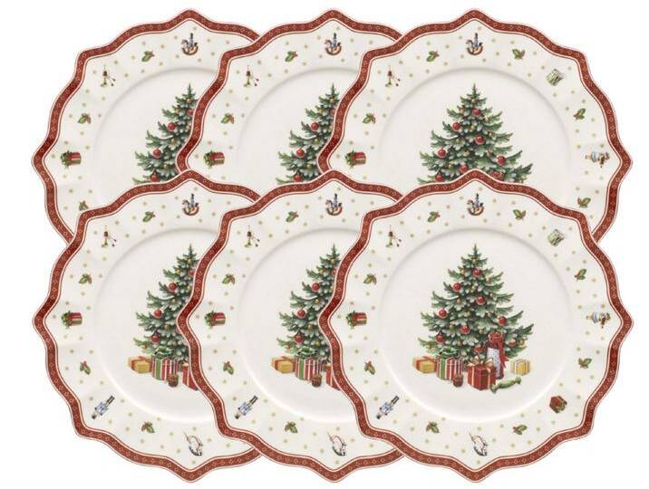 Villeroy & Boch Teller-Set Toy's Delight Platzteller 35cm Set6, Premium Porcelain, weiß Villeroy & Boch Teller-Set Toy's Delight Platzteller 35cm Set6, Premium Porcelain, weiß von Villeroy-&-Boch