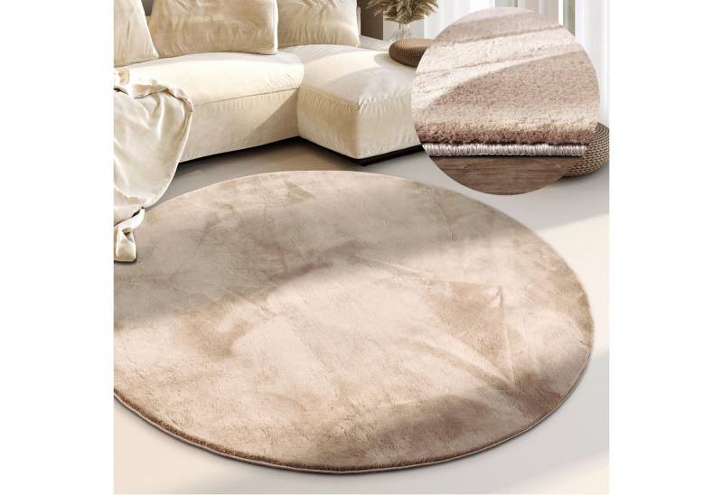 Villeroy & Boch Teppich Leon, rund, Höhe: 15 mm, Langflor, Shaggy, einfarbig, flauschig, weich, glänzend, modern, uni Villeroy & Boch Teppich Leon, rund, Höhe: 15 mm, Langflor, Shaggy, einfarbig, flauschig, weich, glänzend, modern, uni von Villeroy & Boch