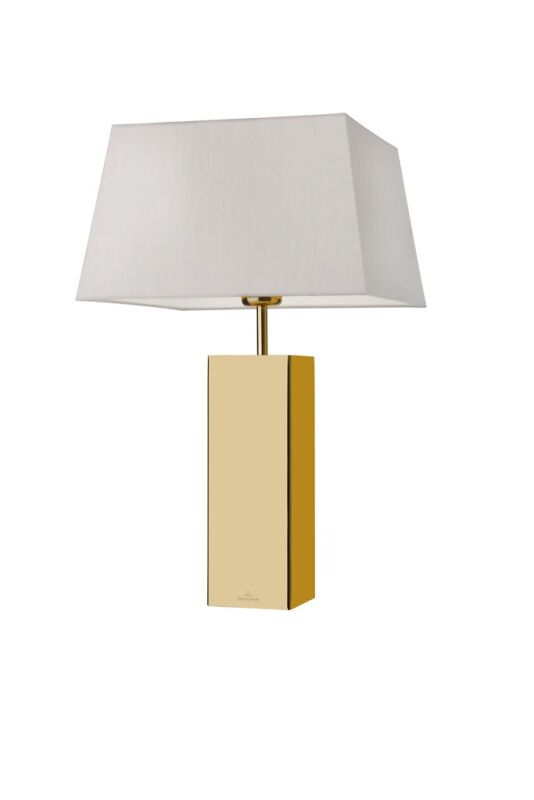 Villeroy & Boch Textiltischleuchte Prag gold eckig von Villeroy & Boch
