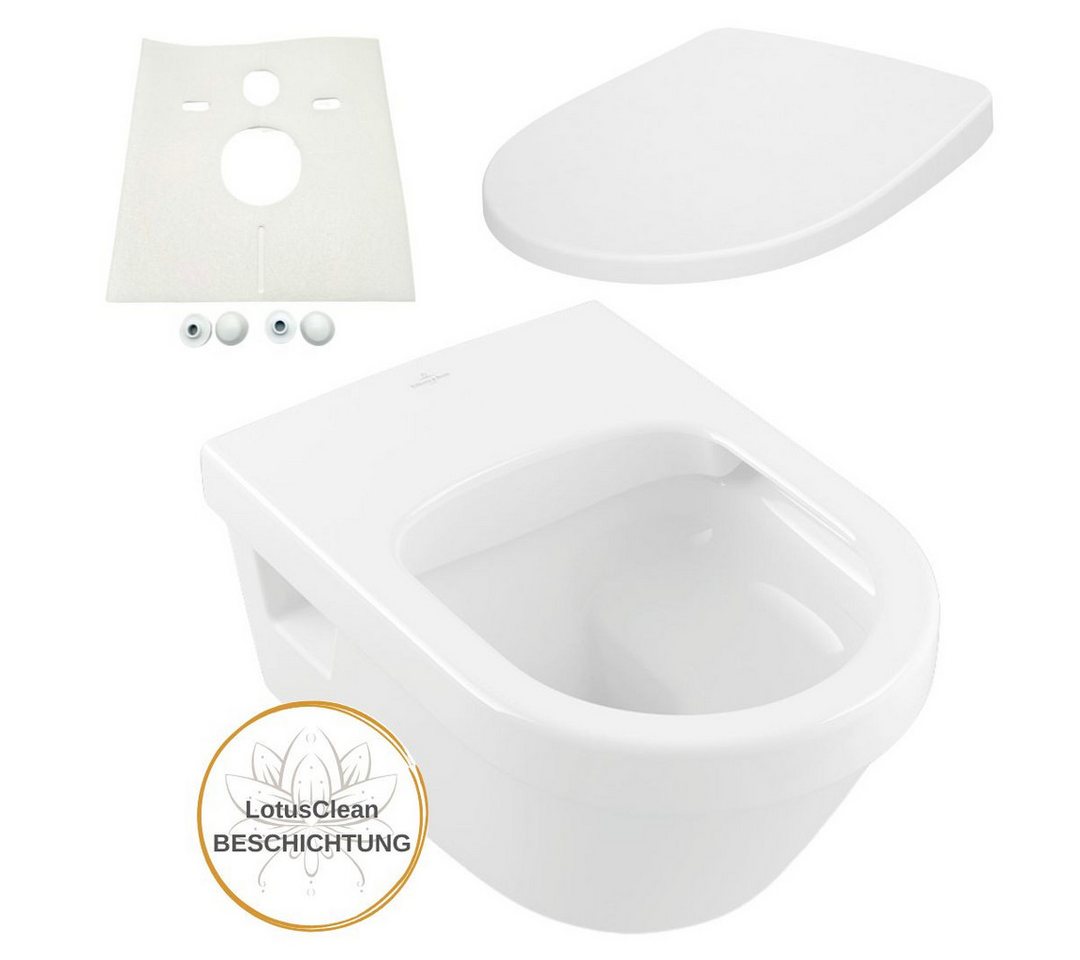 Villeroy & Boch Tiefspül-WC Villeroy Boch Architectura WC Sitz Soft Close, Wandmontage Villeroy & Boch Tiefspül-WC Villeroy Boch Architectura WC Sitz Soft Close, Wandmontage von Villeroy & Boch